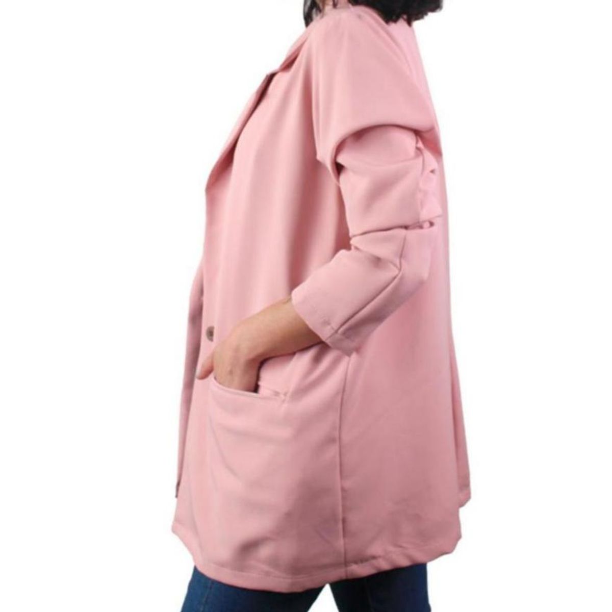 LEC LEE - Chaqueta Liviana Mujer Lec Lee Palo Rosa