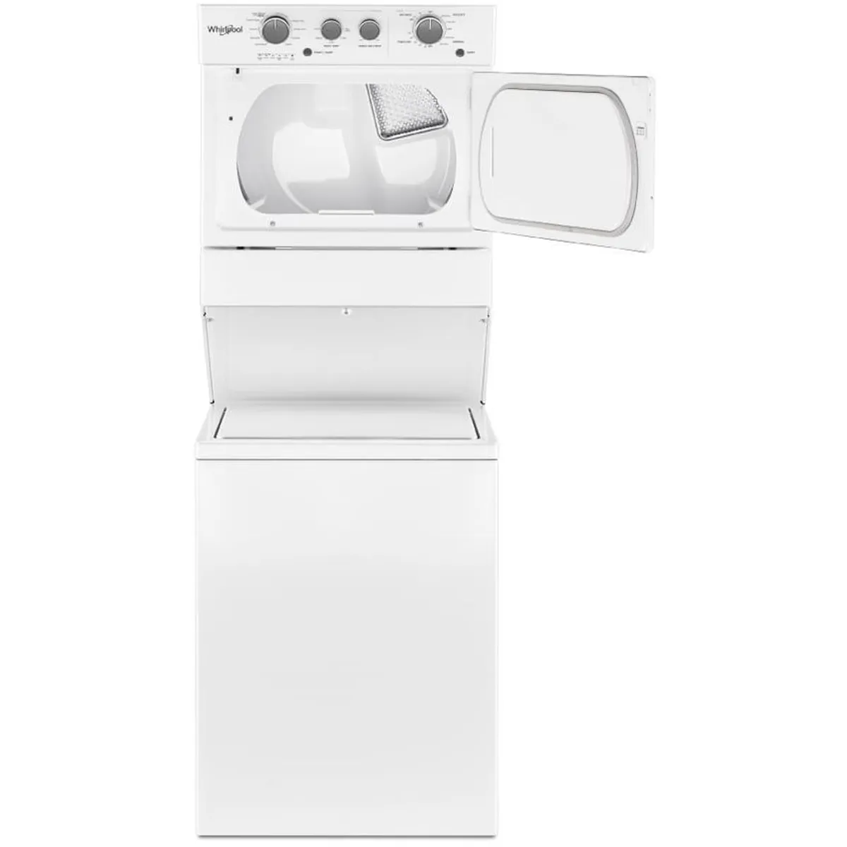 WHIRLPOOL - Torre de lavado a gas he 20kgs - blanca