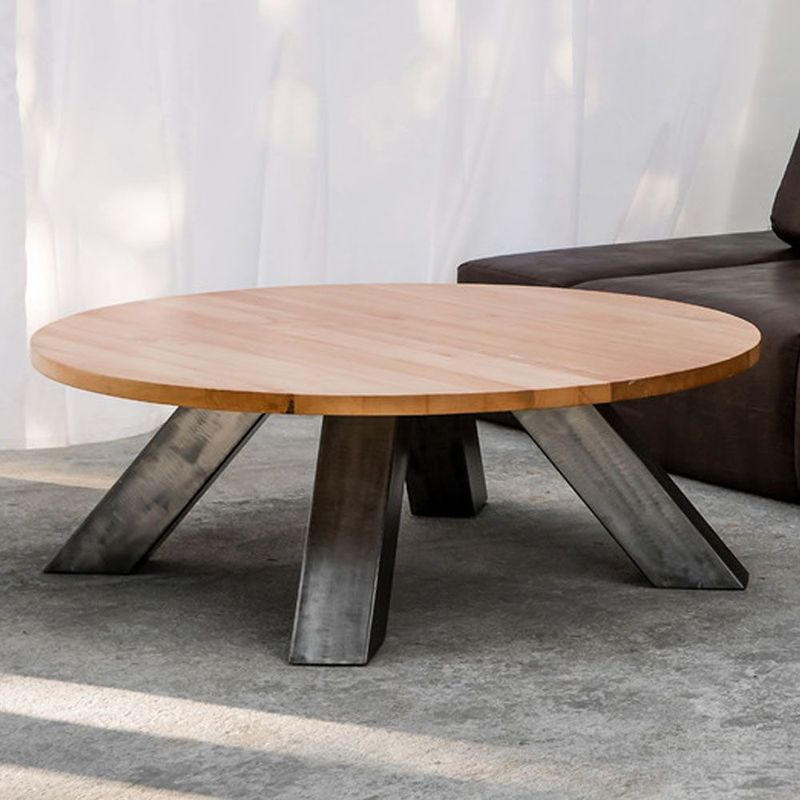 22 GRADOS DECORACION - Mesa de Centro Shell 70cm Diámetro Roble Macizo