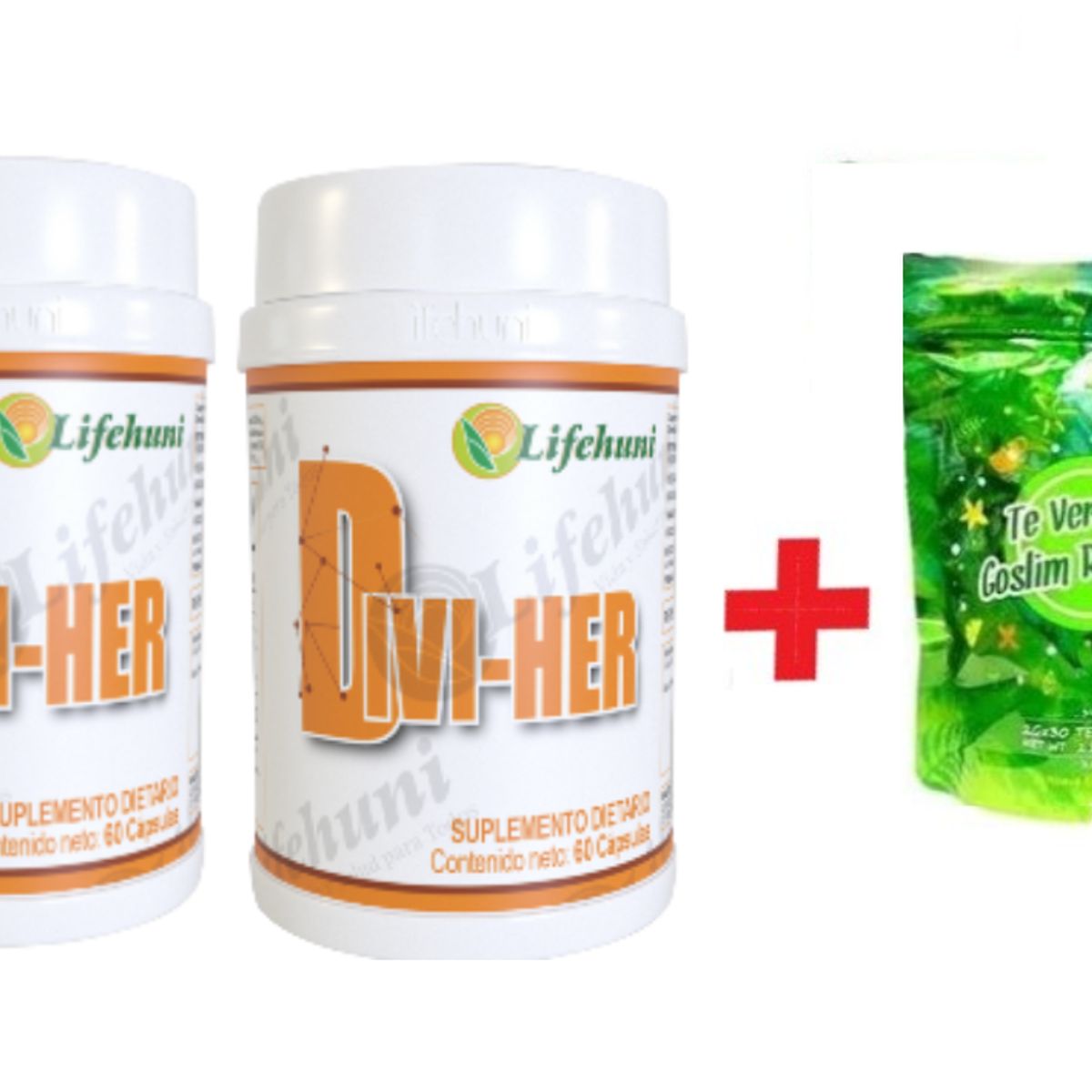 LIFEHUNI - Promoción Divi-Her Suplementos Dietarios X2 Te Verde Goslim Repuesto