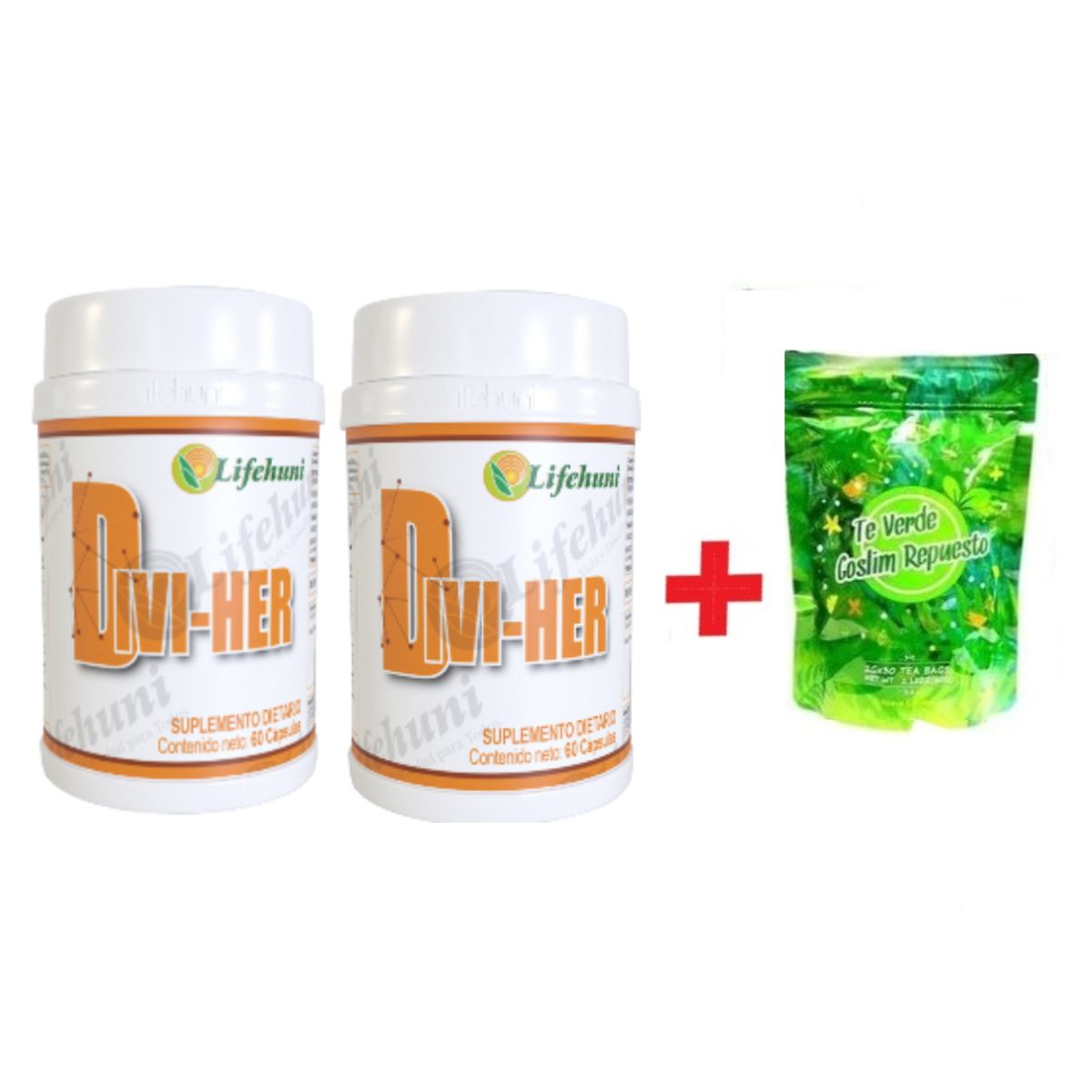 LIFEHUNI - Promoción Divi-Her Suplementos Dietarios X2 Te Verde Goslim Repuesto
