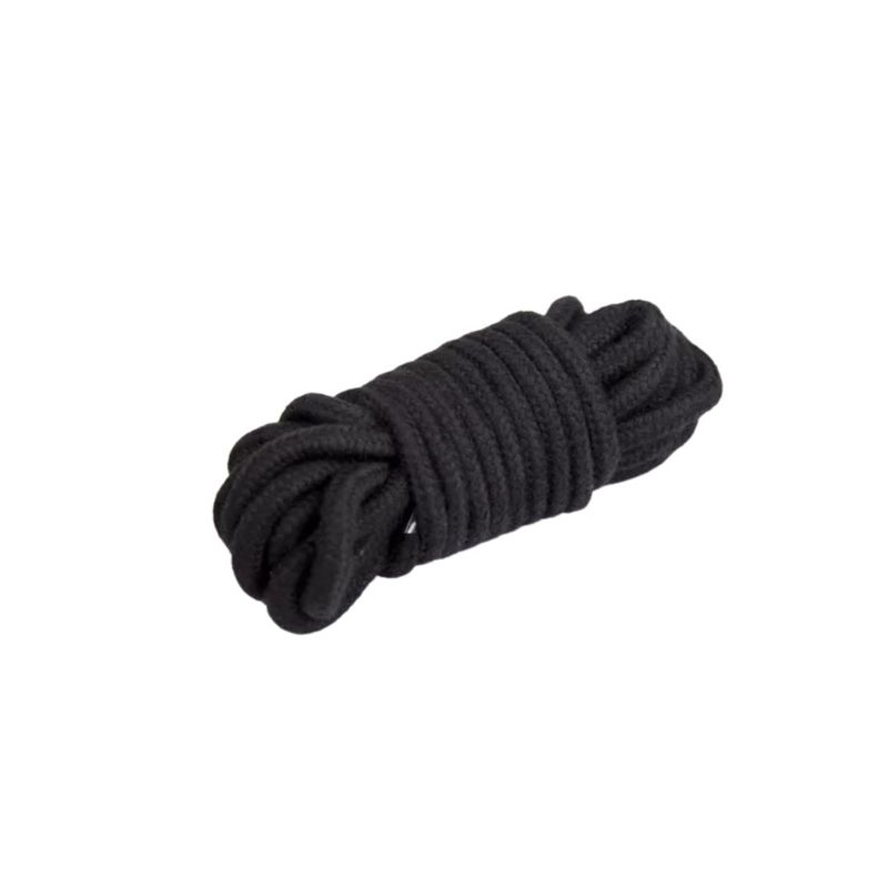 GENERICO - Cuerda Bondage Negra Sado BDSM 5 metros