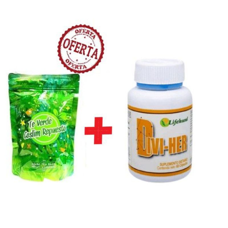 LIU FENPING - Promoción Te Verde Goslim Repuesto X1 Divi-Her Lifehuni Suplementos