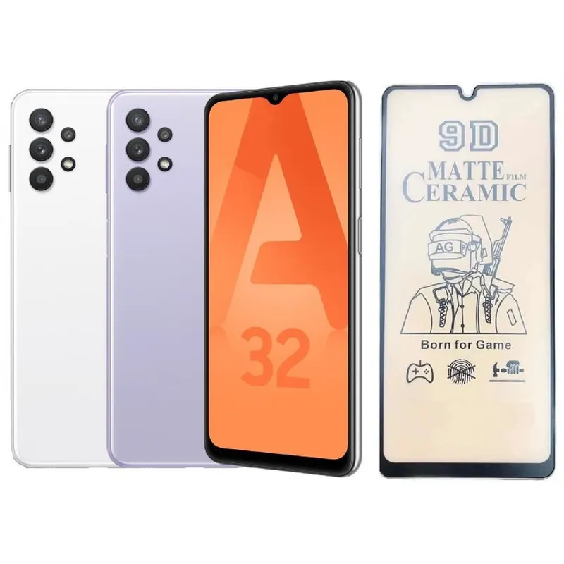 GENERICO - Vidrio protector no se rompe cerámico mate para samsung a32 4g