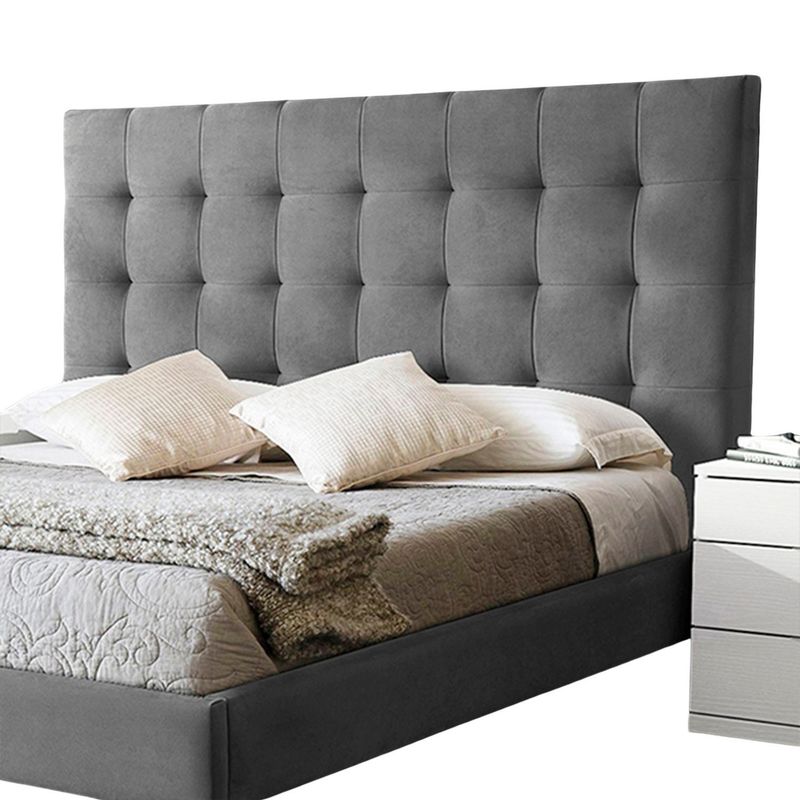 EKONOMODO COLOMBIA - Base cama con Espaldar Doble en pino Luxury Gris plata 140x200 cm