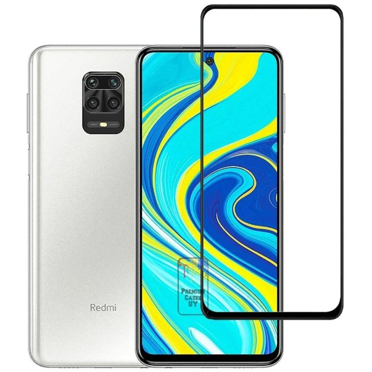 GENERICO - Vidrio templado 21d completo para xiaomi redmi note 9s