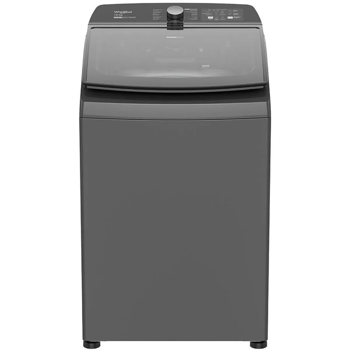 WHIRLPOOL - Lavadora whirlpool carga superior 18 kg xpert dual wash gris