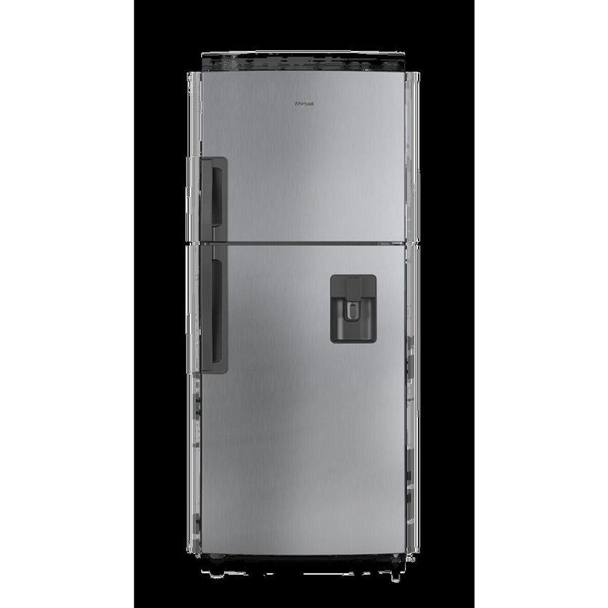 WHIRLPOOL - Nevera whirlpool top mount 394 lts - silver