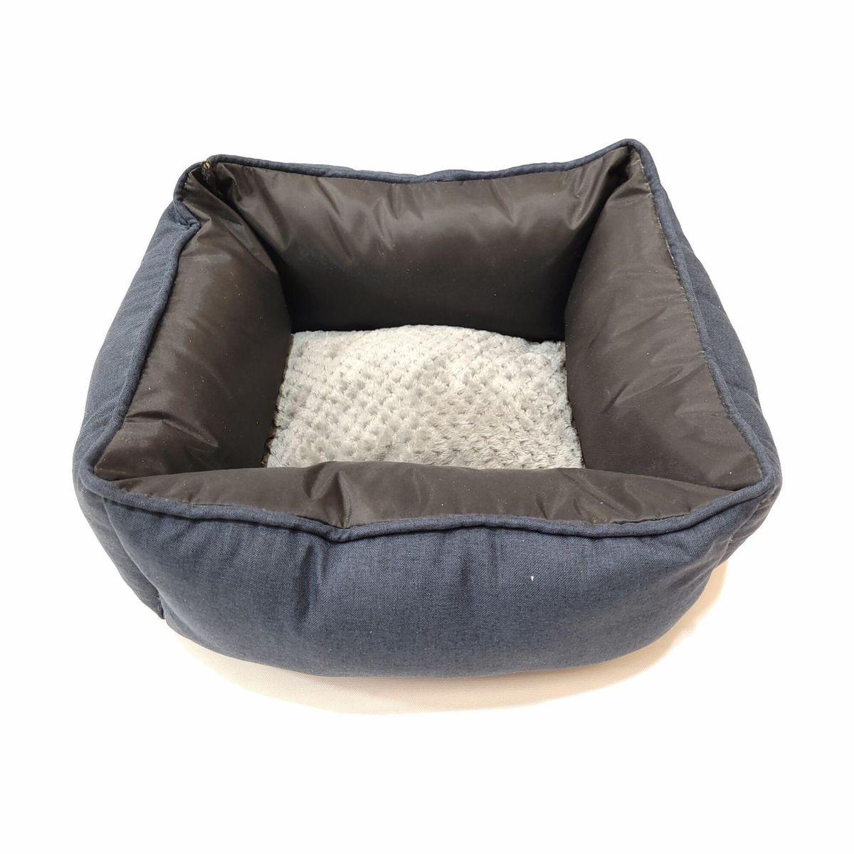 ESTILO RELAX - Cama Gato Premium Microfibra + Antifluido - Azul Navy 35 x 35 x 19.