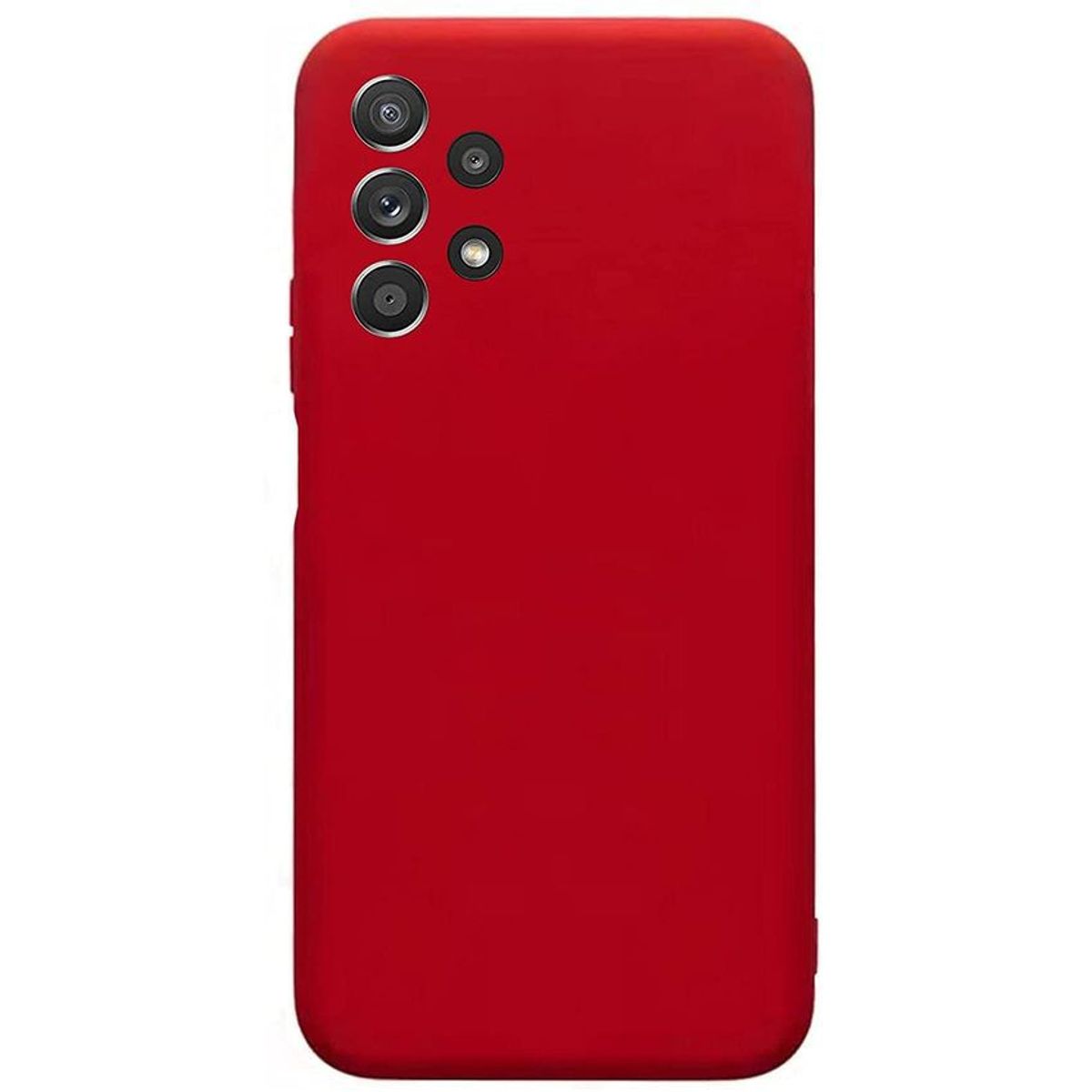 GENERICO - Silicon case protector cámara color rojo + cerámico samsung a52