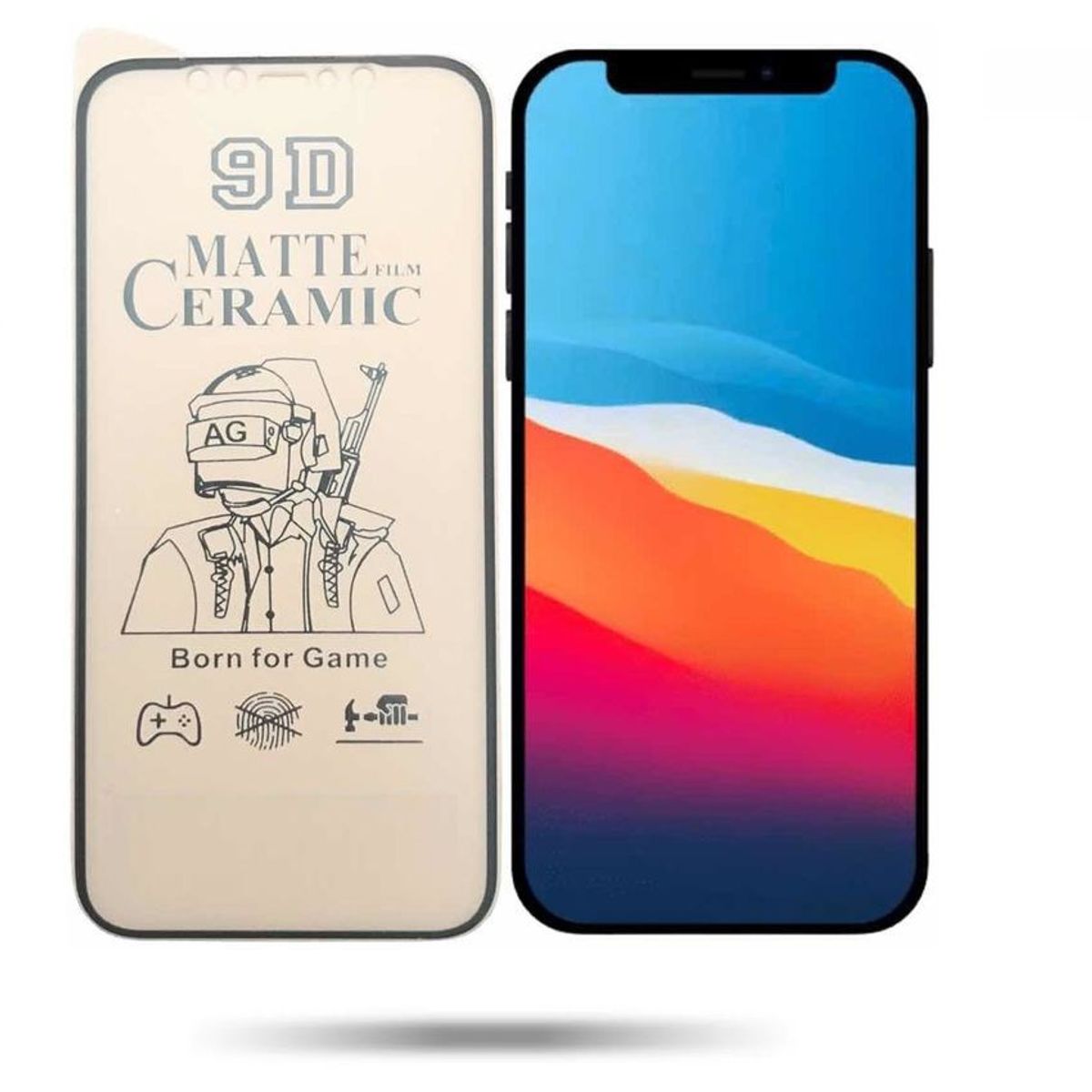 GENERICO - Protector vidrio ceramico matte para ¡Phone 13 mini 5.4 no se rompe