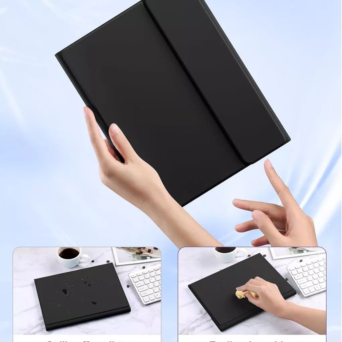 GENERICO - Estuche teclado para ipad 10.2 7(ma) generacion bluetooth negro