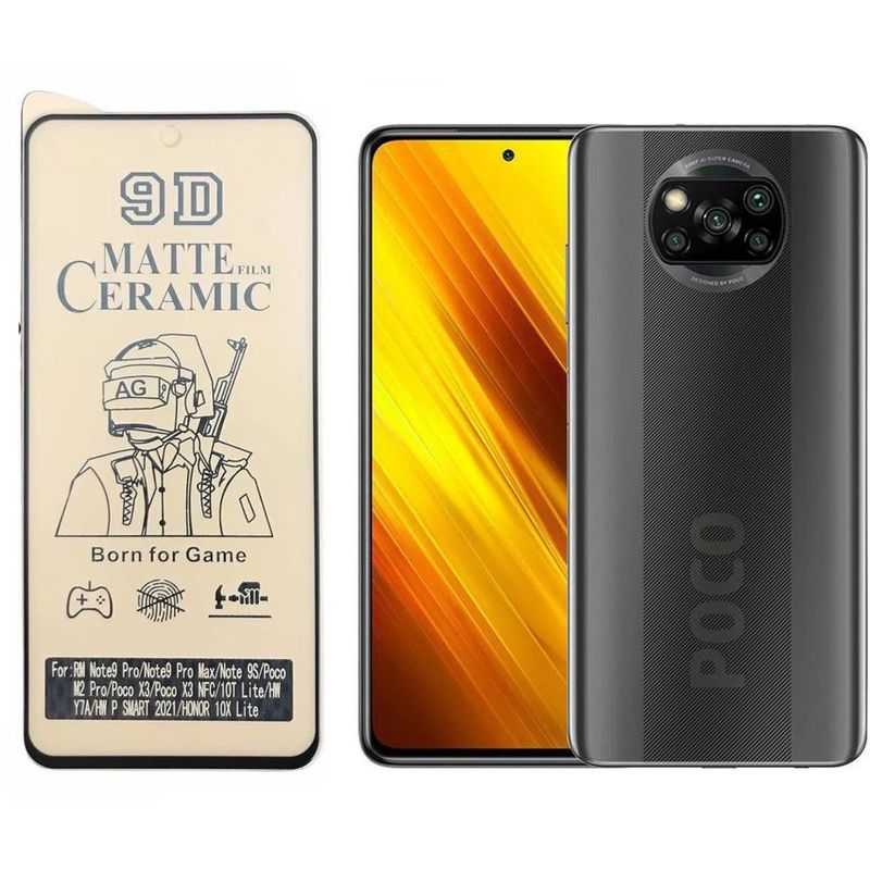 GENERICO - Vidrio protector cerámico mate no se rompe para xiaomi poco x3