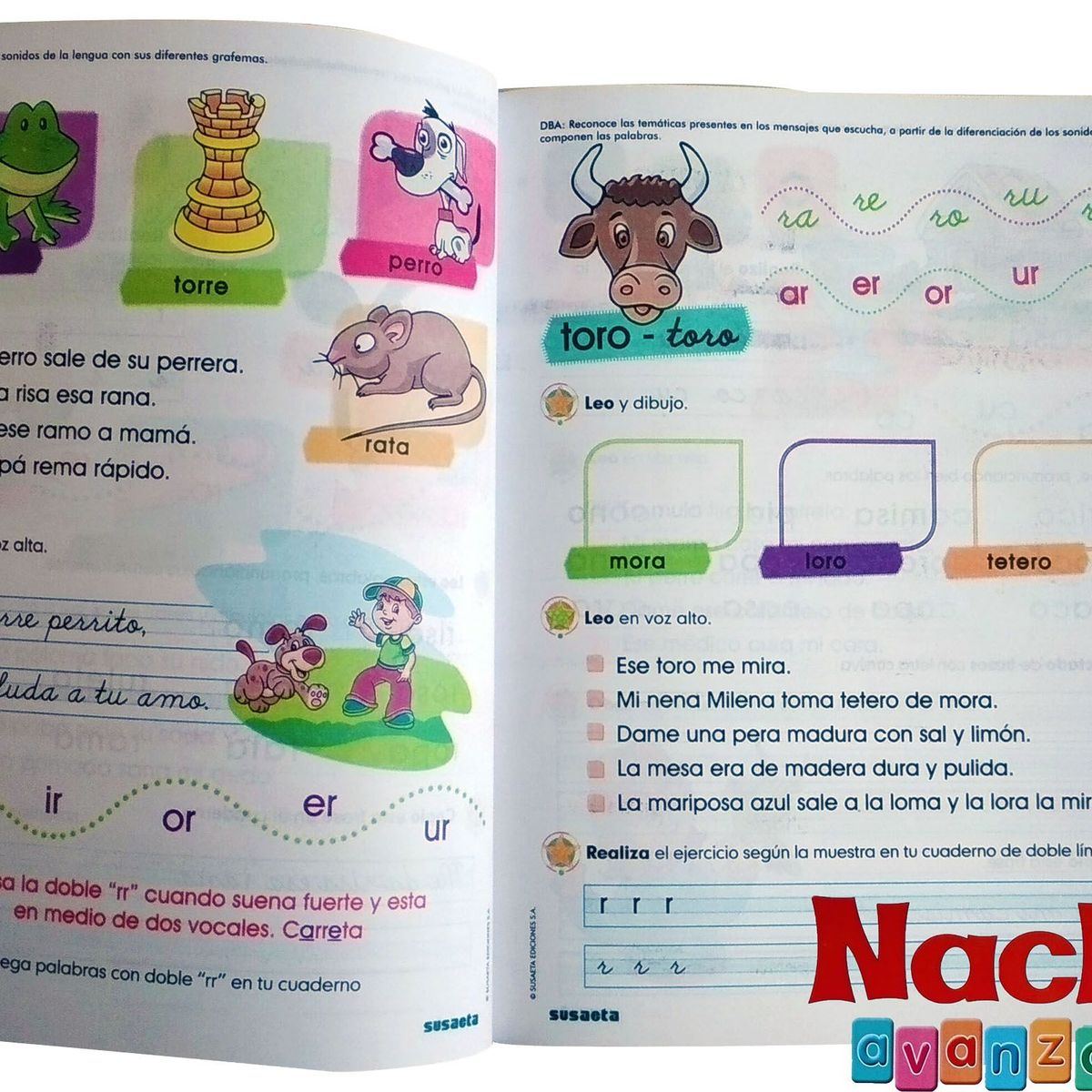 BOOKS - Cartilla Nacho Avanzado Libro Inicial De Lectoescritura