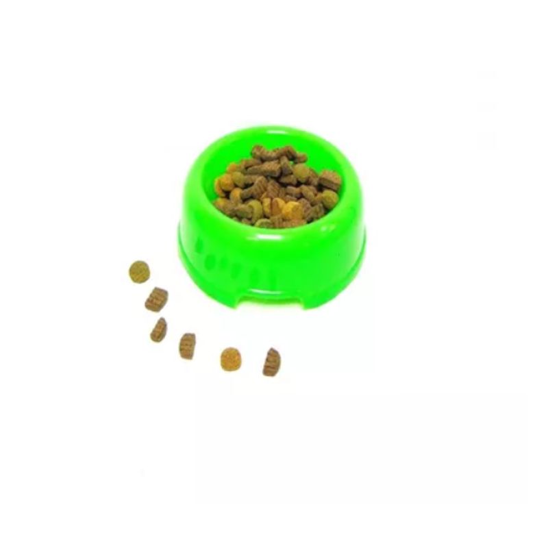 HALLY PET - Comedero Redondo Mediano D 18 cm A 5cm Verde.