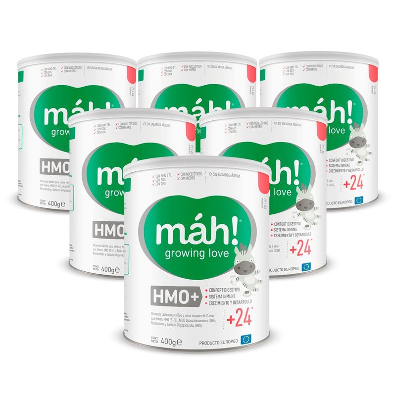 MAH - Fórmula Infantil Mah +24 Meses HMO 2400g - 6 latas