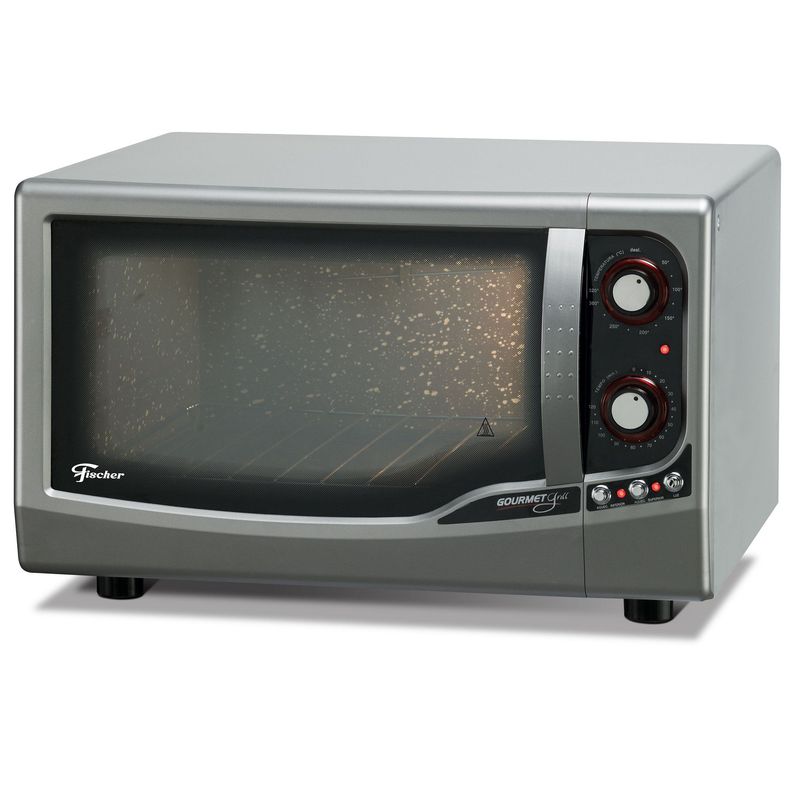 FISCHER - Horno Eléctrico Gourmet Autolimpiante de Mesa 44L Marca Fischer Plata.