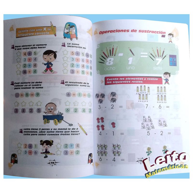 BOOKS - Cartilla Libro Leito Matemáticas para Niños