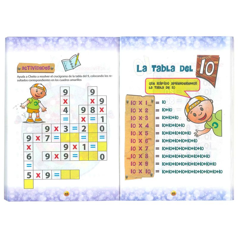 BOOKS - Cartilla Libro Cheito Tablas de Multiplicación y División para niños