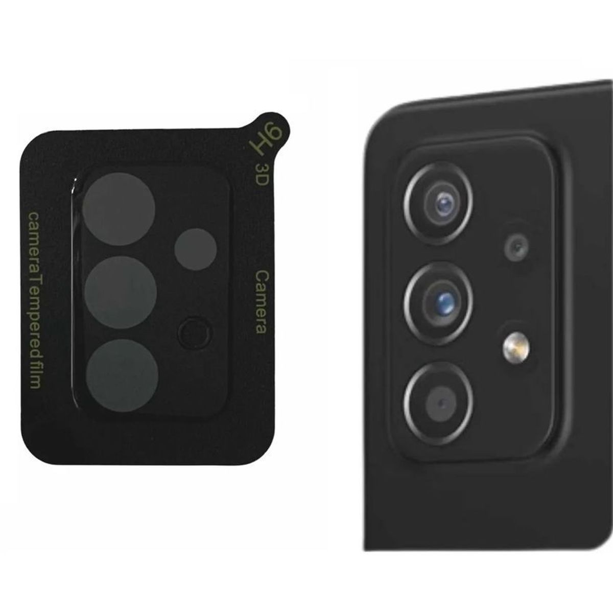 GENERICO - Vidrio cerámico brillante  + vidrio de cámara para samsung a52