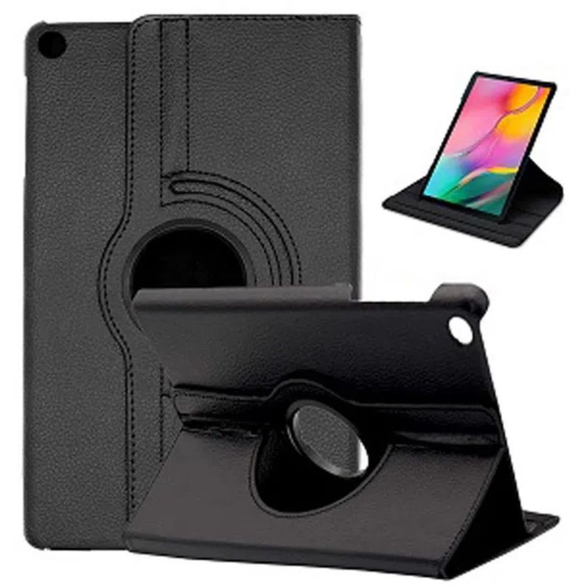 GENERICO - Estuche 360 samsung galaxy tab  a8 2019 s pen p200 p205 negro