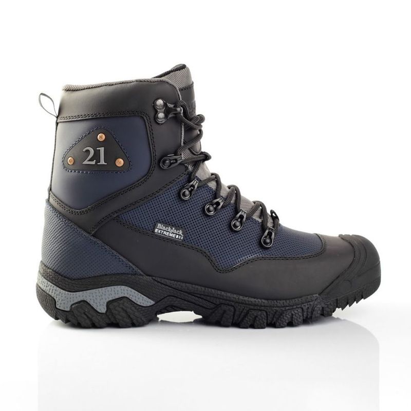 HERREROS - Bota Outdoor KONNOR - Negro x Azul