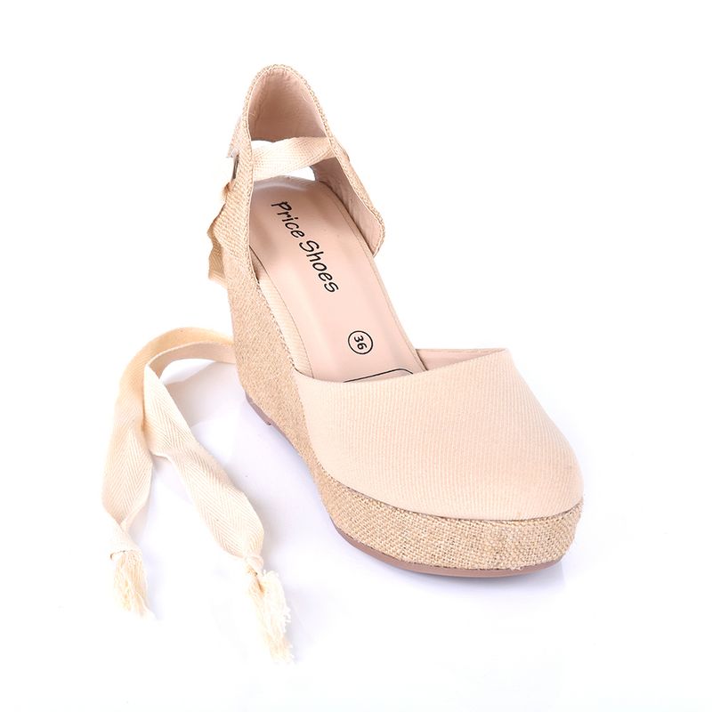 PRICE SHOES - Priceshoes Plataformas Para Dama 882DANNABEIGE