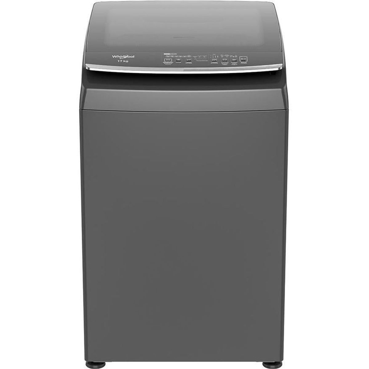 WHIRLPOOL - Lavadora whirlpool superior 17kgs smart action y panel digital gris