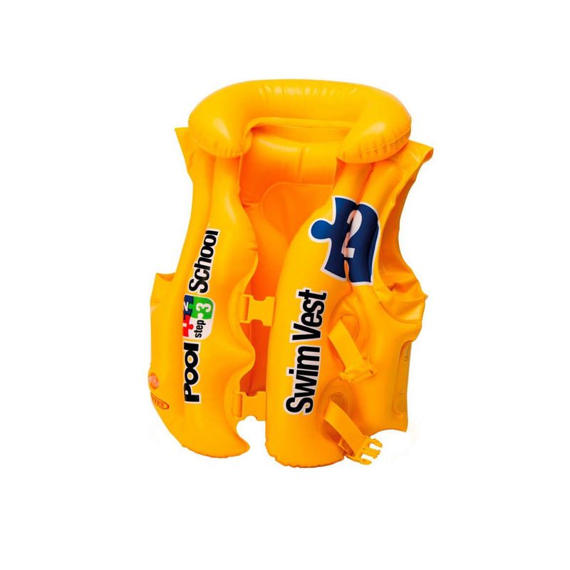 GENERICO - Chaleco Salvavidas Para Niños Inflable Flotador Intex Broche