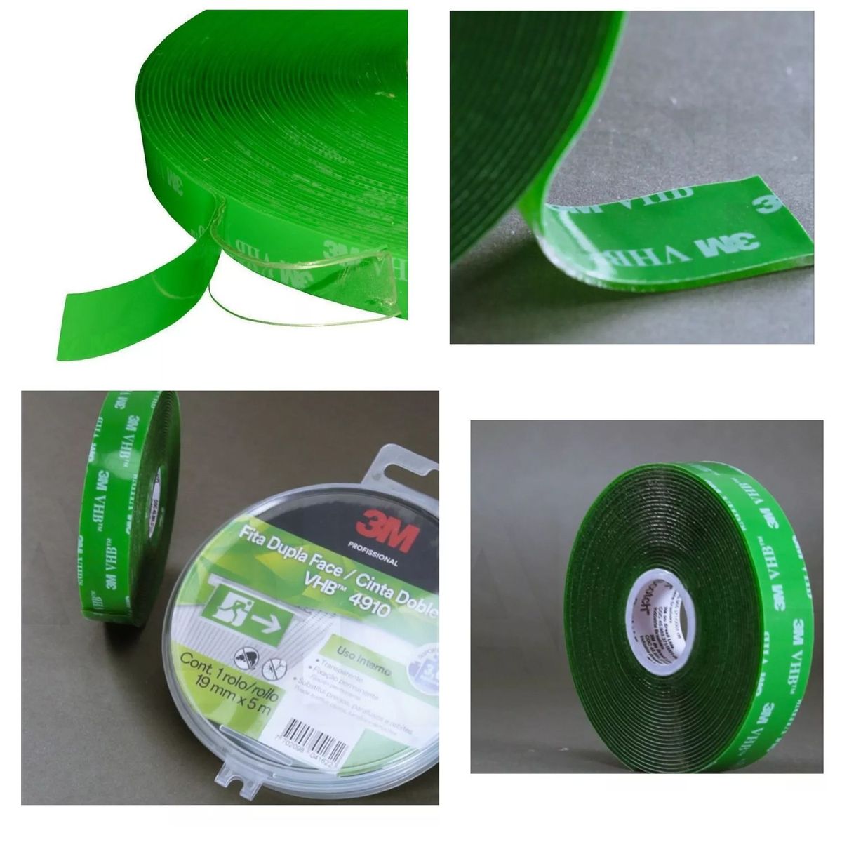 3M - Cinta Extra Fuerte Doble Cara Vhb Trasparente 3m 19mmx5m