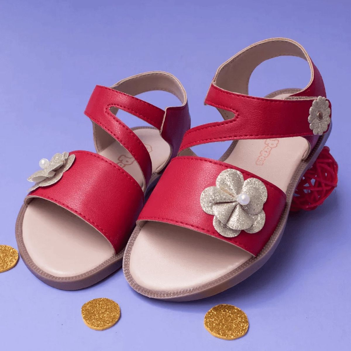 PAPOS - Sandalia Vaiana Rojo - Rojo