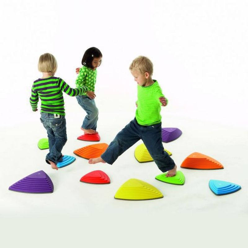 MUEBLESYA - Juego De Islas Para Saltar Equilibrio X11 Diferentes Tamaños