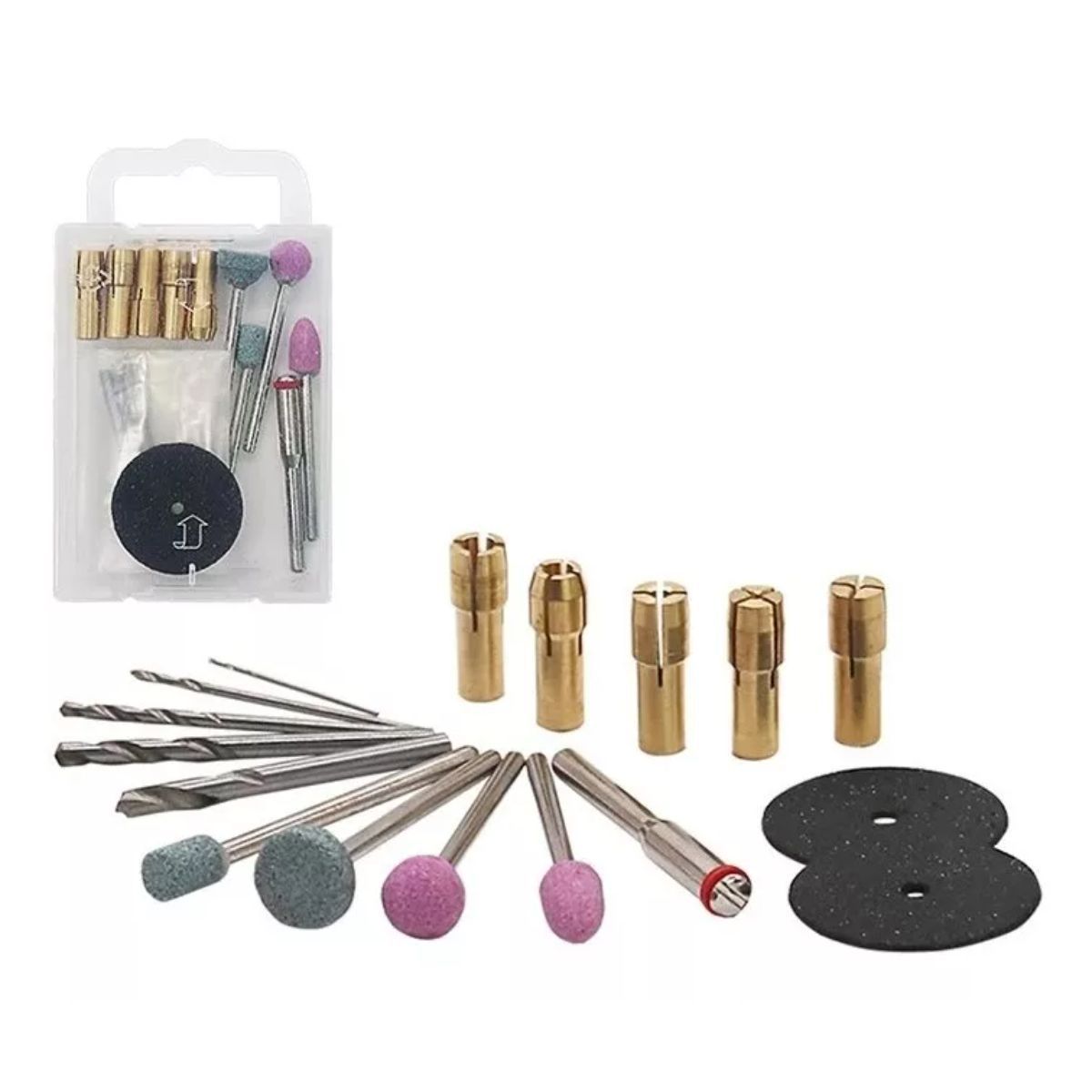 GENERICO - Mini Mototool Electrico Motor Tool Con Accesorios Fresa 12v