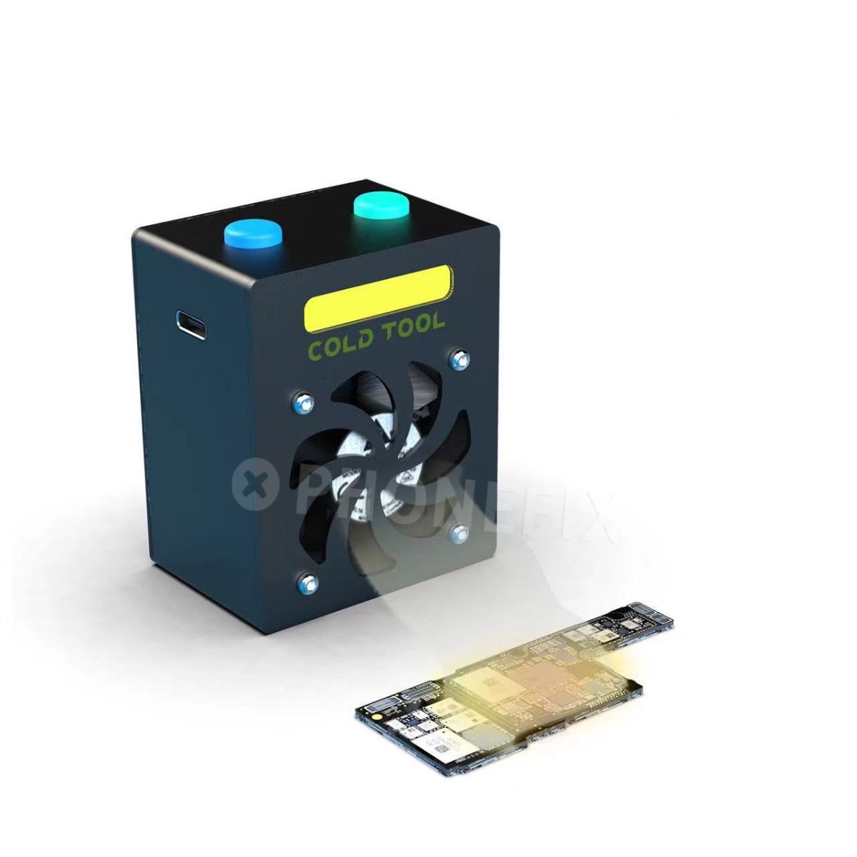 GENERICO - Mini Ventilador Usb Tipo C Extractor Enfriador Compacto Humo