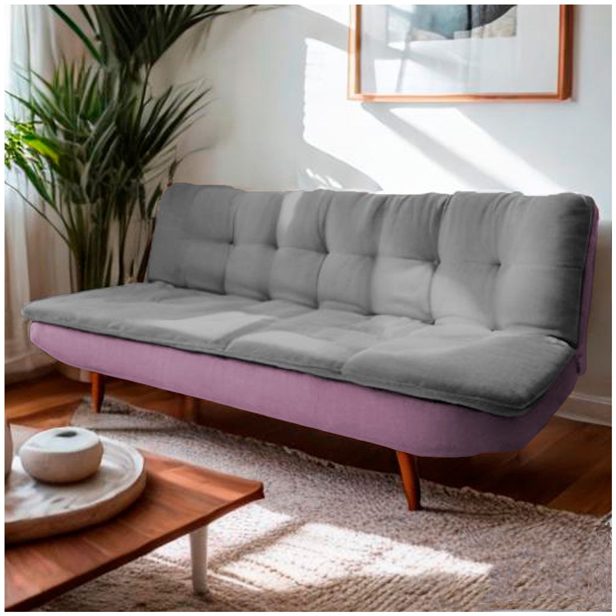 HIGH CLASS - Sofa Cama High Class San Telmo Gris Rosa
