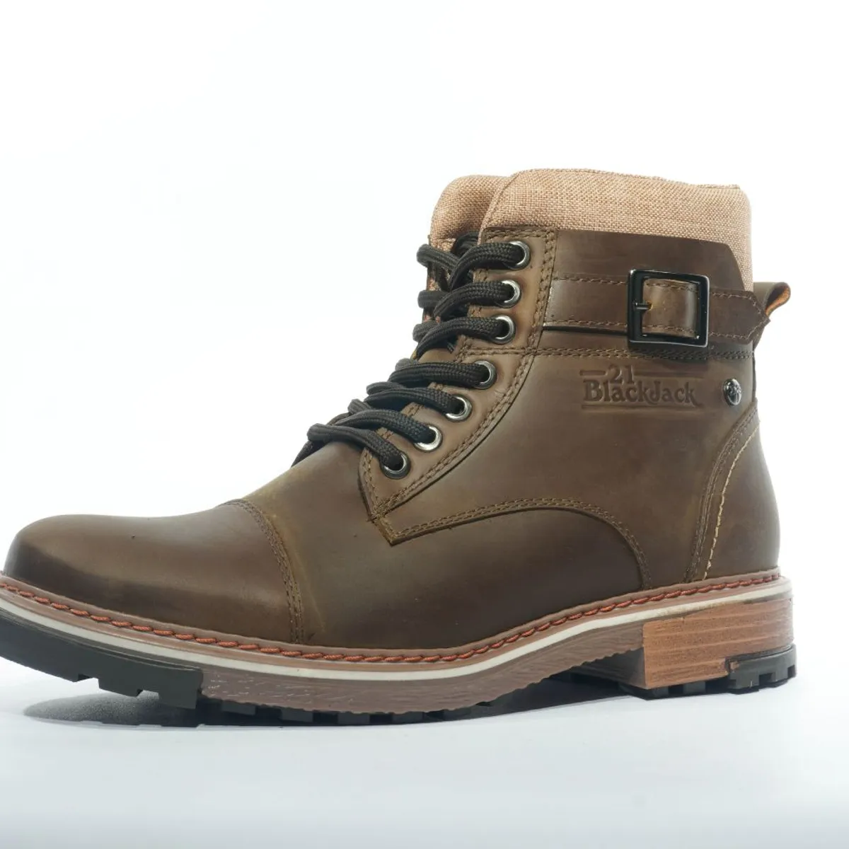 HERREROS - Bota Hombre Casual -Herreros- Leñador Canela