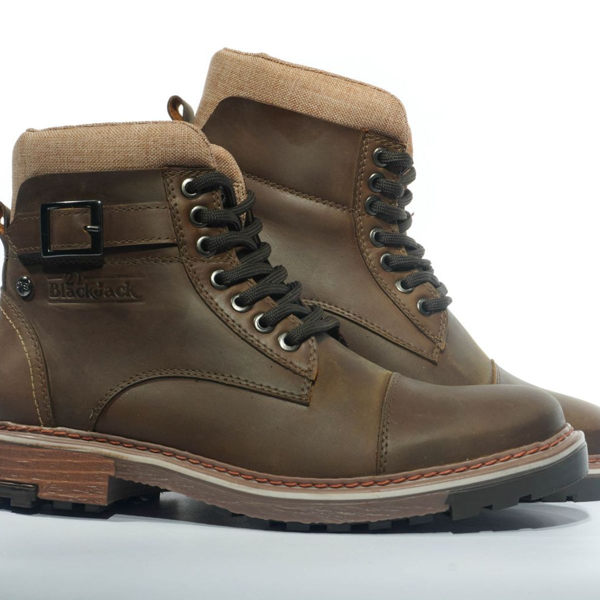 HERREROS - Bota Hombre Casual -Herreros- Leñador Canela