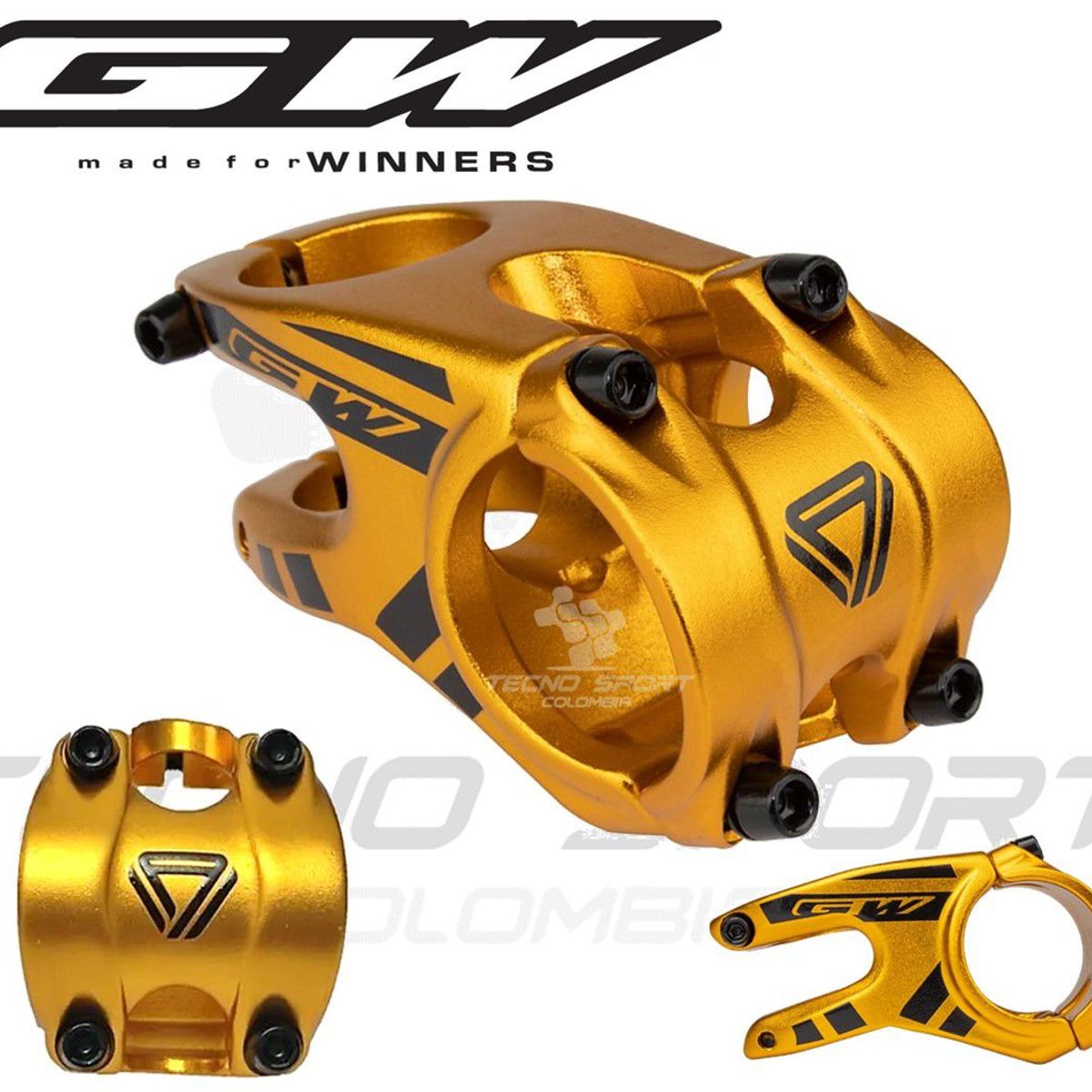 GW - Espiga Gw Aluminio Mtb Para Manubrio 35mm Bicicleta