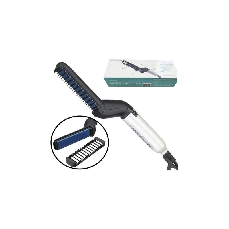 ONE PIXEL - Plancha Cepillo Alisador De Barba Y Cabello Para Hombre ONE PIXEL