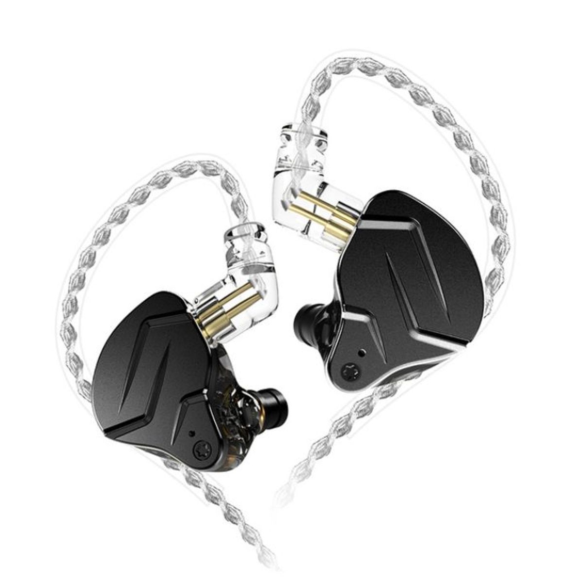 KZ - Audífonos Kz Zsn Pro X Monitoreo In Ear negros CON MICROFONO