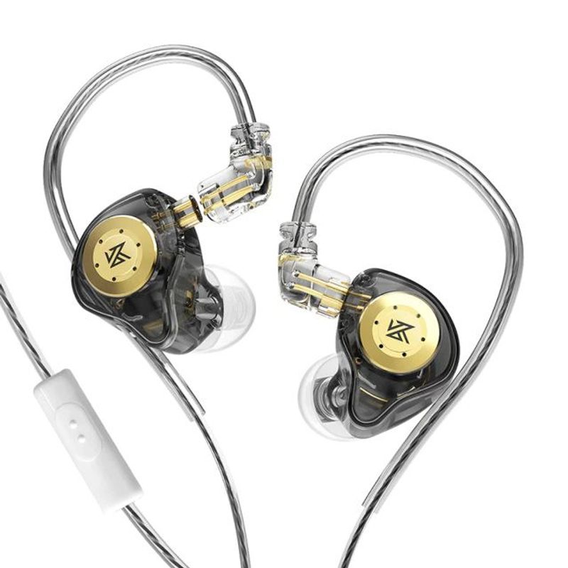 KZ - Audífonos Kz Edx Pro Monitores In Ear Hifi Edx NEGROS CON MICROFONO