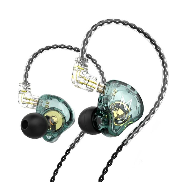 GENERICO - Audífonos Trn Mt1 Monitores In Ear Hifi VERDE CON MICROFONO