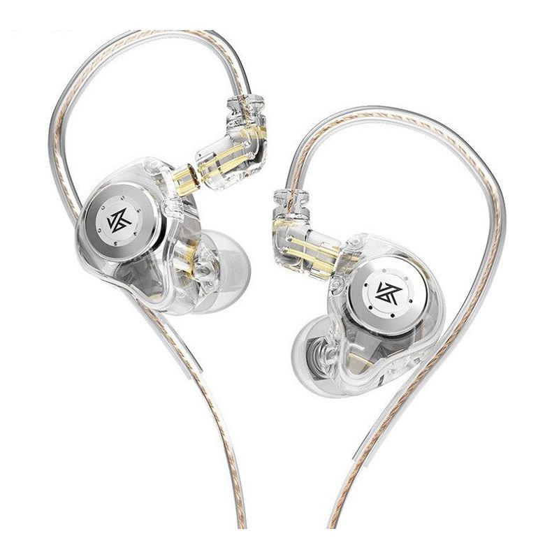 KZ - Audífonos Kz Edx Pro In Ear Hifi Edx TRANSPARENTES CON MICROFONO