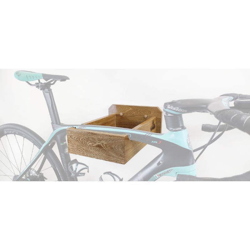 GENERICO - Soporte Bicicleta Pared Madera Roble