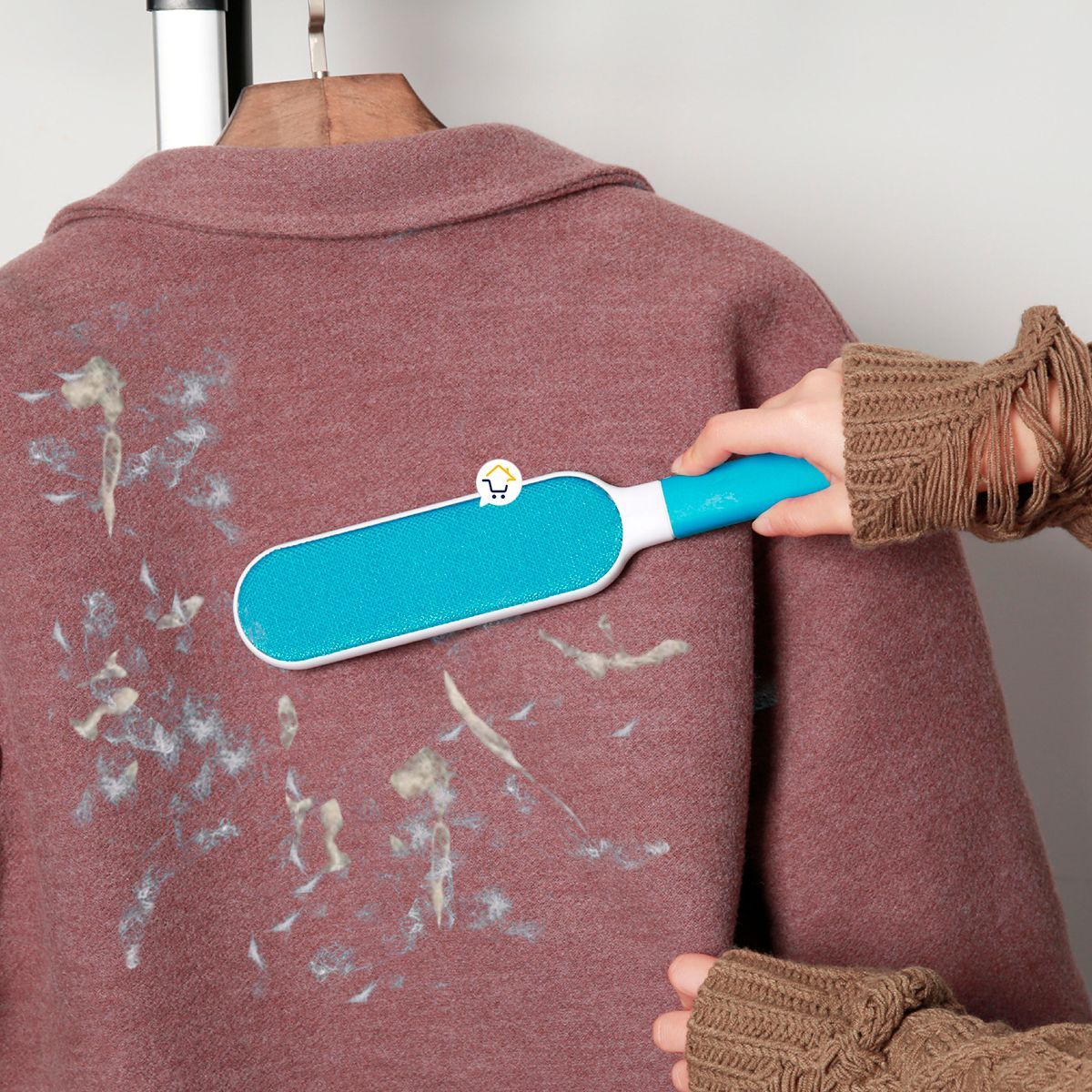 COMPRALOENCASA COM - Combo Guante Quita Pelos Mascotas Y Cepillo Quita Pelusas