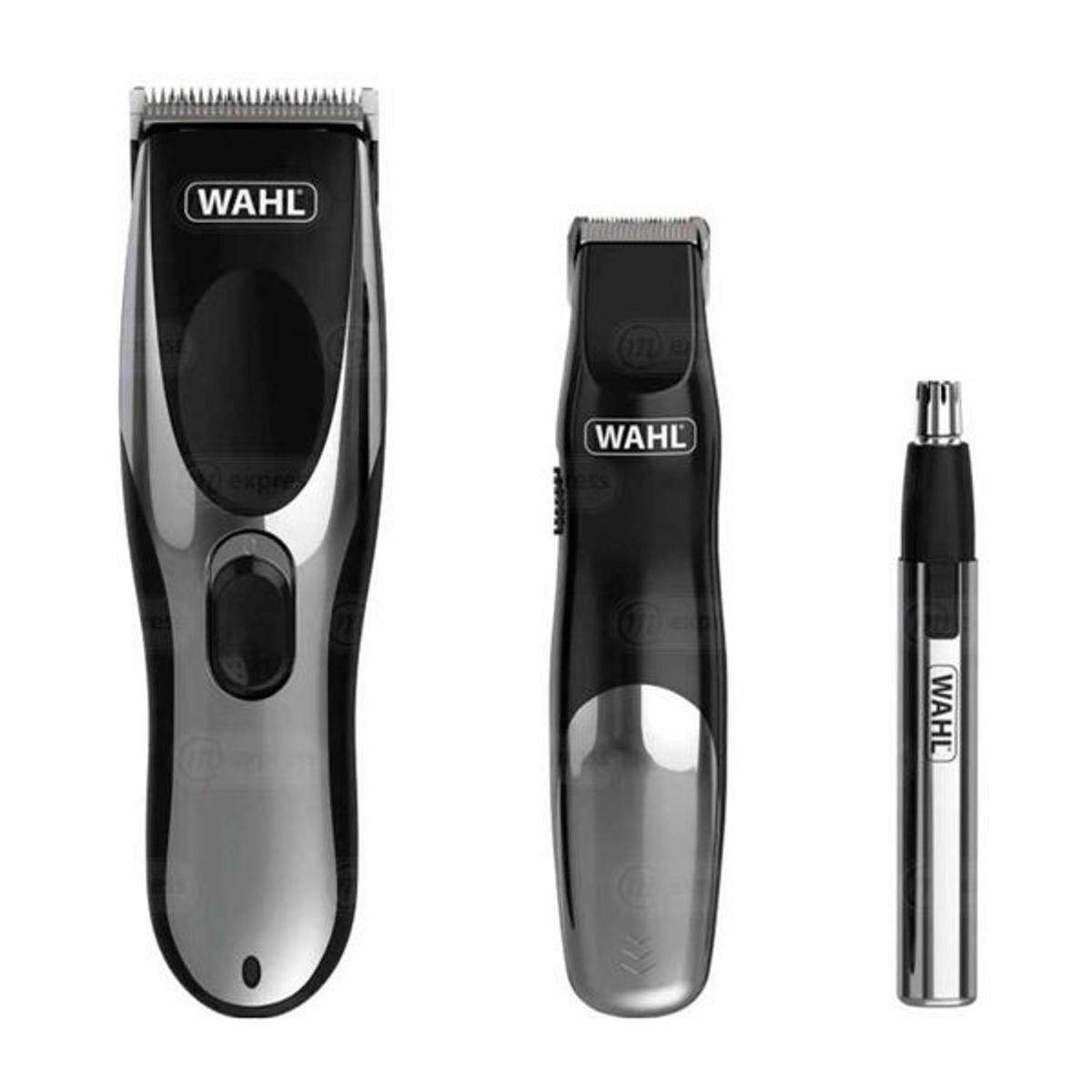 WAHL - Kit Maquina Cortadora de Pelo Wahl Cordless Gromm Pro Complete Juego de 23 Piezas