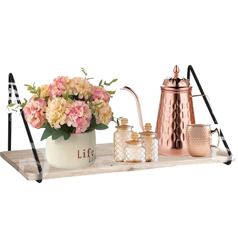 GENERICO - Repisa Moderna Flotante Estante Decorativo Pared Grande Sala