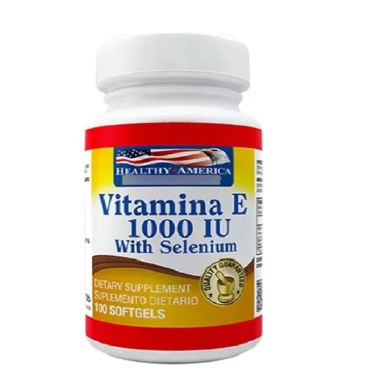 HEALTHY AMERICA - Vitamina E 1000 Iu Con Selenio Por 100 Caps Americana