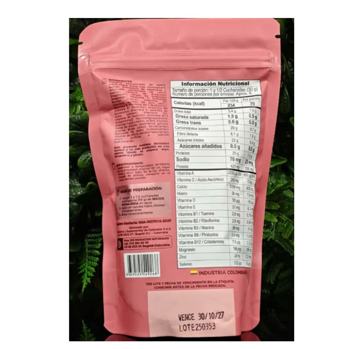 CRYPTOZOIC - MACA NEGRA Y ROJA ZOI X 500 GR.