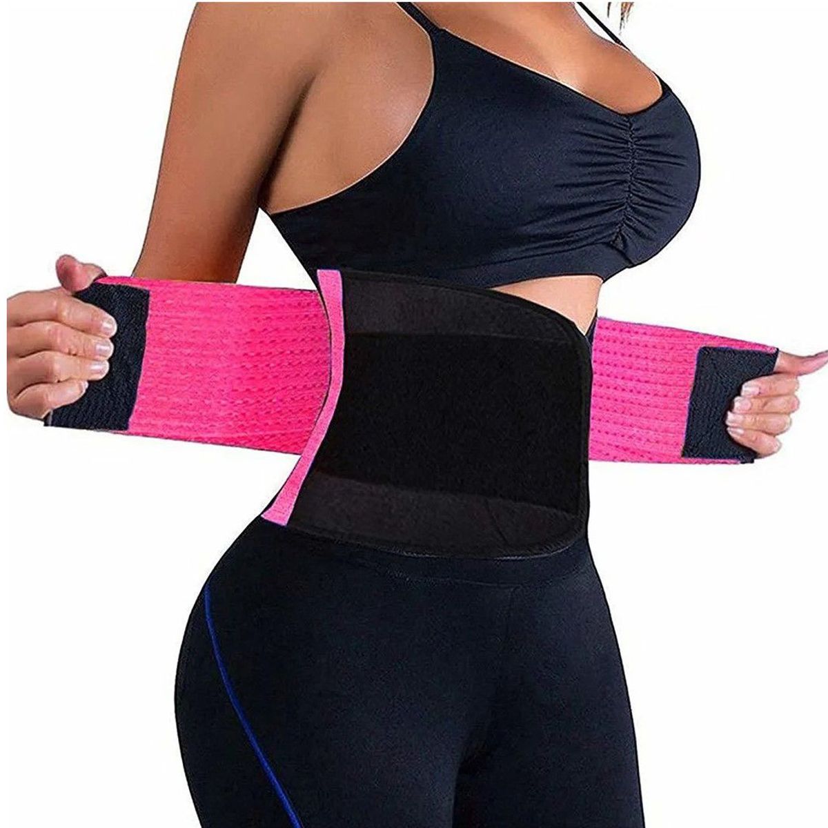 SPORT FITNESS - Faja Cinturilla Sport Fitness Doble Ajuste Moldeadora Gym